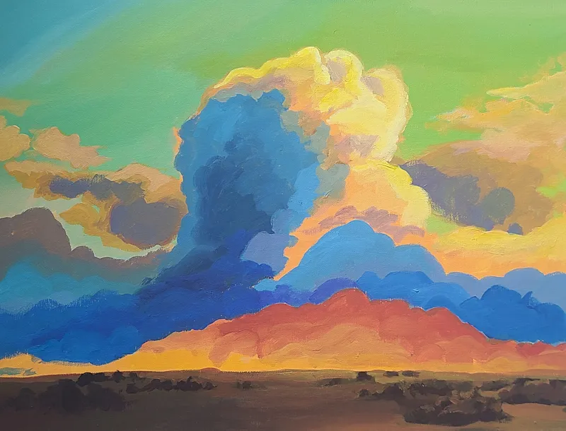 Mushroom Cloud painting